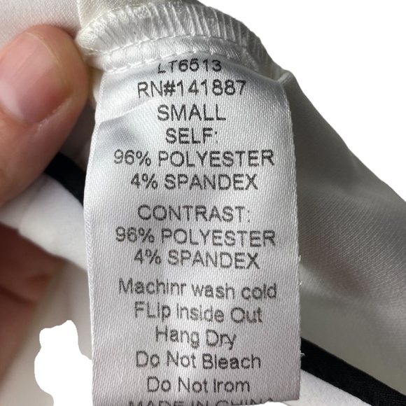 Impeccable Pig | White Flounce Sleeve Blouse | Size Small - Picture 6 of 6